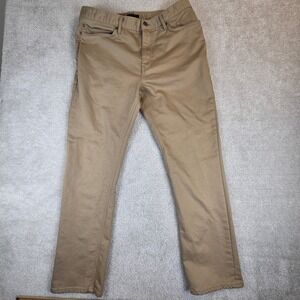 Quince Comfort Stretch Traveler 5-Pocket Pants Khaki Mens 34x29 Comfort Casual